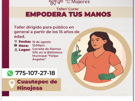 Centro LIBRE Cuautepec de Hinojosa te invita a la Sesión 02 del Taller: