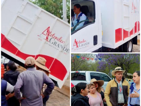 Lety Chapa entrega nuevo camión recolector de basura para mejorar el servicio de limpieza