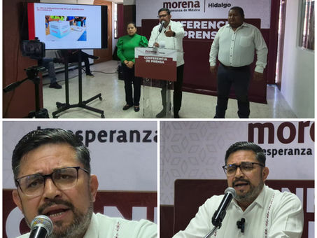 Morena Hidalgo respalda la estrategia de seguridad de la presidenta Claudia Sheinbaum