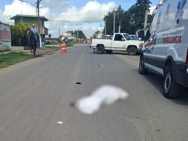 Muere mujer atropellada por un menor en Apan