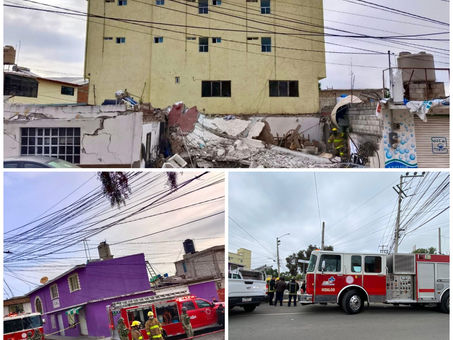 Explosión de una Vivienda en la Colonia Tezontle en Pachuca