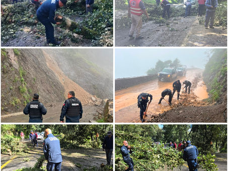 Policía Estatal mantiene apoyo y monitoreo ante afectaciones por lluvias en Hidalgo