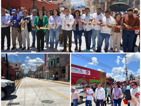 TRANSFORMA GOBIERNO DE CUAUTEPEC CALLE HIDALGO CON PAVIMENTACIÓN HIDRÁULICA
