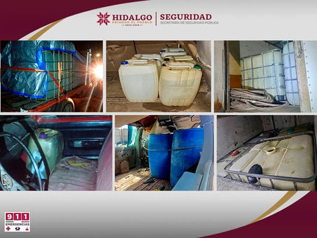 Aseguran vehículos abandonados con hidrocarburo