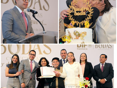En el día más romántico, 163 parejas contrajeron nupcias en Pachuca