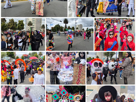 Caravana del dia de Muertos de la Organización de Antorcha Campesina de Pachuca