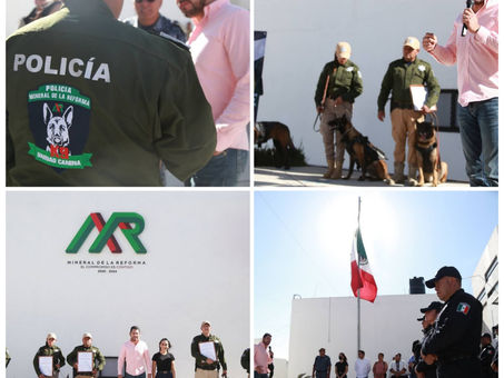 UNIDAD CANINA K9 DE MINERAL DE LA REFORMA RECIBE