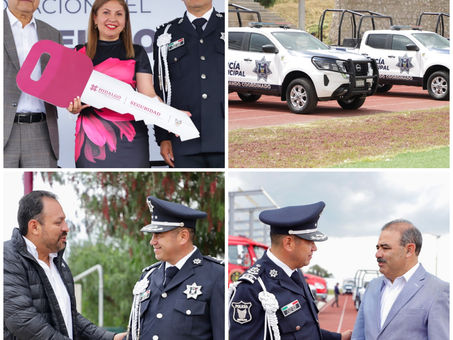 Más seguridad para Hidalgo: SSPH equipa a municipios
con patrullas