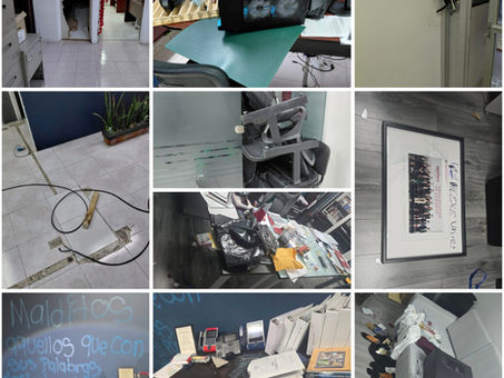 Regresa el vandalismode "estudiantes" del MEXE; destrozan oficinas de la SEPH