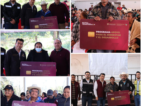 Sebiso mantiene entrega de tarjetas en municipios afectados por lluvias