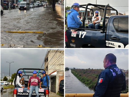 La lluvia que azotó la Zona Metropolitana de la capital hidalguense