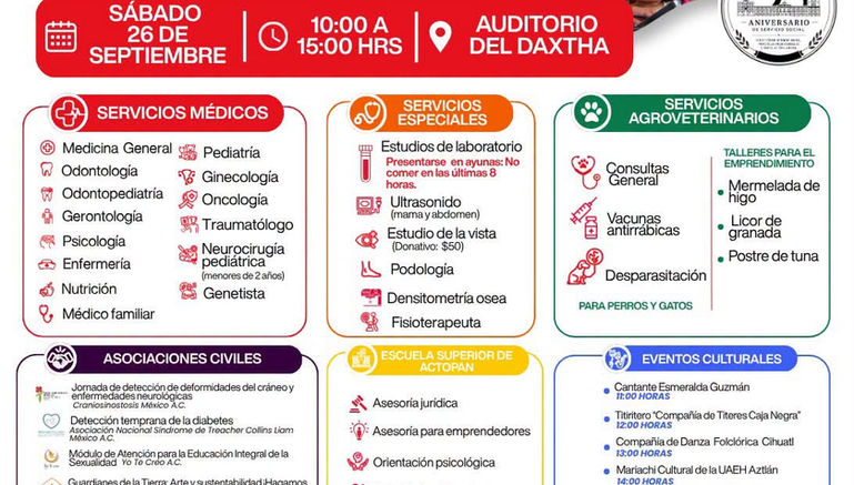 Acercará UAEH macro jornada de salud y asesoría gratuita a comunidades de Actopan
