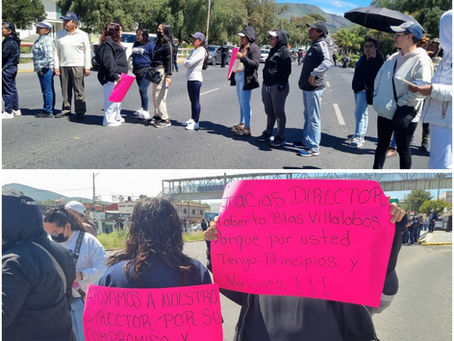 *Bloqueo en la Carretera Pachuca-Tulancingo*