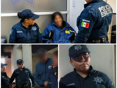 Policía Violeta localiza a mujer extraviada en Edomex