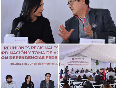 ES TIZAYUCA SEDE DE LA REUNIÓN REGIONAL DE COORDINACIÓN
Y TOMA DE ACUERDOS