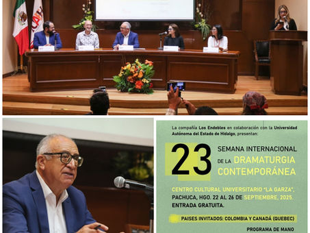 La 23 Semana Internacional de la Dramaturgia Contemporánea llega a la UAEH