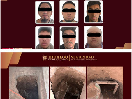 SSPH asegura a seis huachicoleros cuando excavaban un túnel para robar combustible