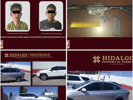 SSPH detiene a 2 responsables por robo de autos de alta gama en Tula de Allende