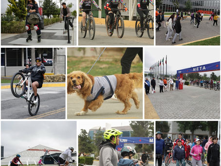 Deporte y movilidad sustentable en el FINI unen a la sociedad