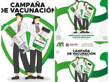 INICIA VACUNACIÓN CONTRA LA INFLUENZA EN MINERAL DE LA
REFORMA