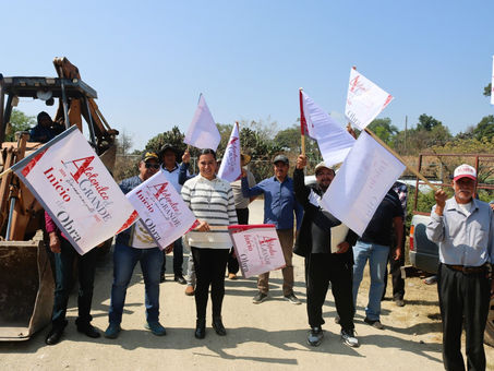 Inician obras de concreto hidráulico en Ramal Céntrico Montecillos, Atotonilco el Grande