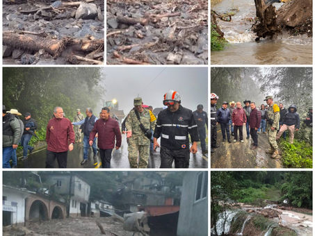 Caminos Colapsados y miles de viviendas afectadas por las lluvias en Hidalgo