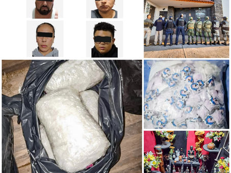 Desarticulan centros de almacenamiento y distribución de drogas en la región de Tula de Allende