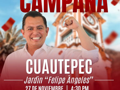INVITA JORGE ARAUS A SU CIERRE DE CAMPAÑA, EN EL CENTRO DE CUAUTEPEC