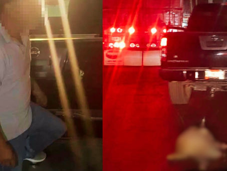 Detienen a hombre que arrastró a un perro con su camioneta en Tulancingo