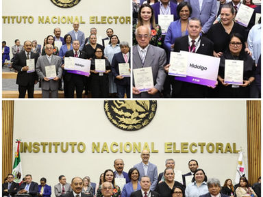 Reconoce INE a Vocalías Ejecutivas Locales y Distritales por su
trabajo en el Proceso Electoral