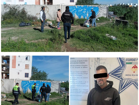 CONTINÚAN LAS SANCIONES PARA QUIENES ABANDONAN BASURA EN MINERAL DE LA REFORMA