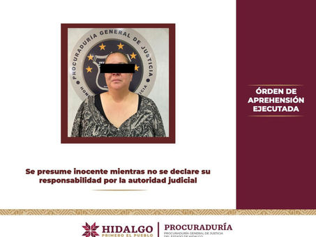 Por incumplimiento de un deber legal, la PGJEH aprehendió a una persona
