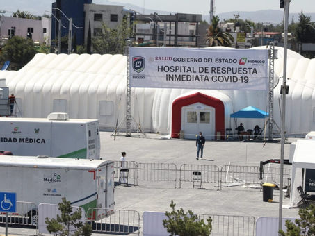 En Hidalgo se registran 5,035 casos se Covid-19 y 822 defunciones