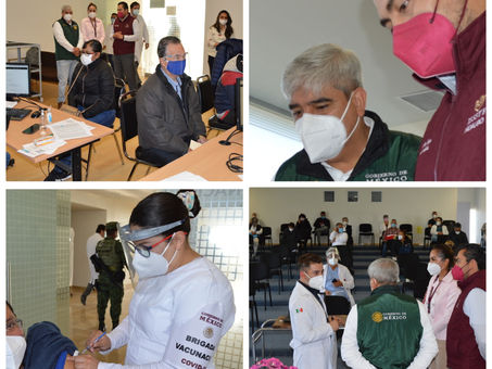 SUPERVISAN AUTORIDADES FEDERALES LA VACUNACIÓN CONTRA COVID-19 EN EL HOSPITAL DE ISSSTE HIDALGO