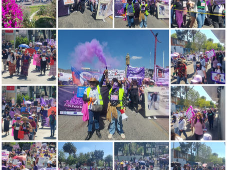 Marchan  Miles de mujeres en Pachuca como parte del día internacional de la Mujer