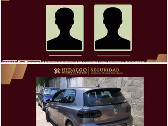 SSPH asegura en Tula a presuntos responsables de agresión con arma de fuego