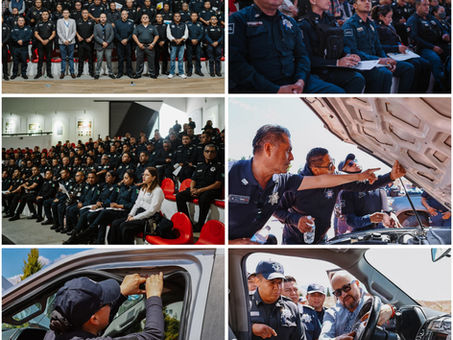Seguridad Pública de Pachuca refuerza profesionalización en detección de vehículos clonados