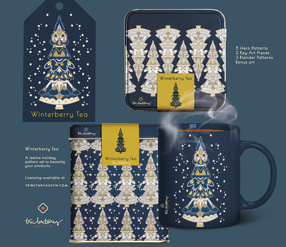 Winterberry Holiday Digital Design Download Kit for Illustrator
