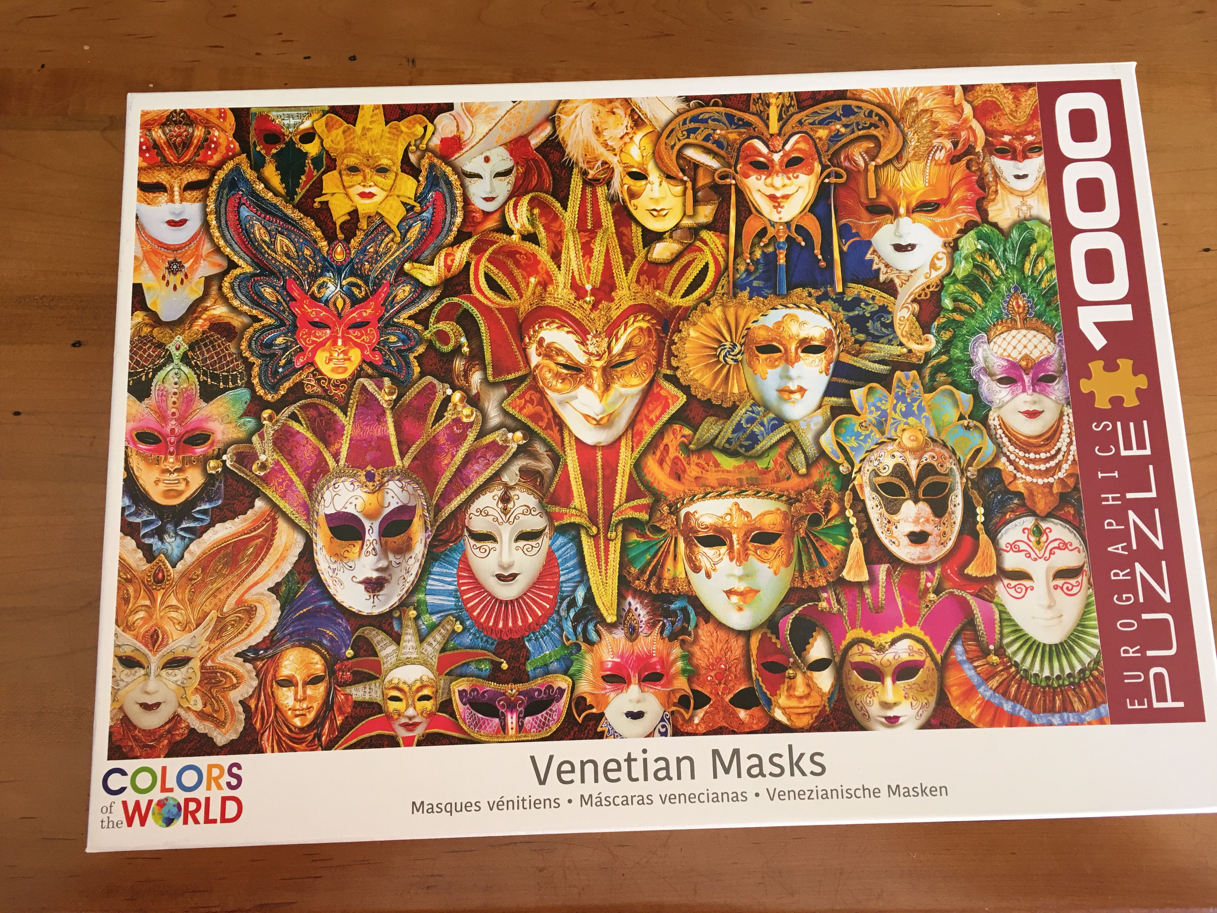 1000 Piece Jigsaw Puzzle - Venetian Masks