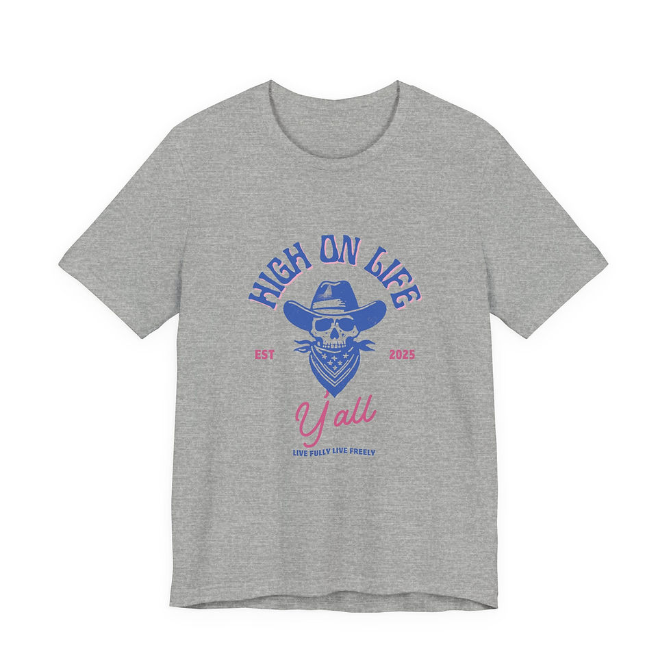 Thumbnail: High on Life Skull Tee, Unisex Jersey Tee, 