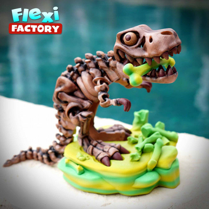 Thumbnail: Skeleton T-Rex - Flexi Factory (Made To Order :)