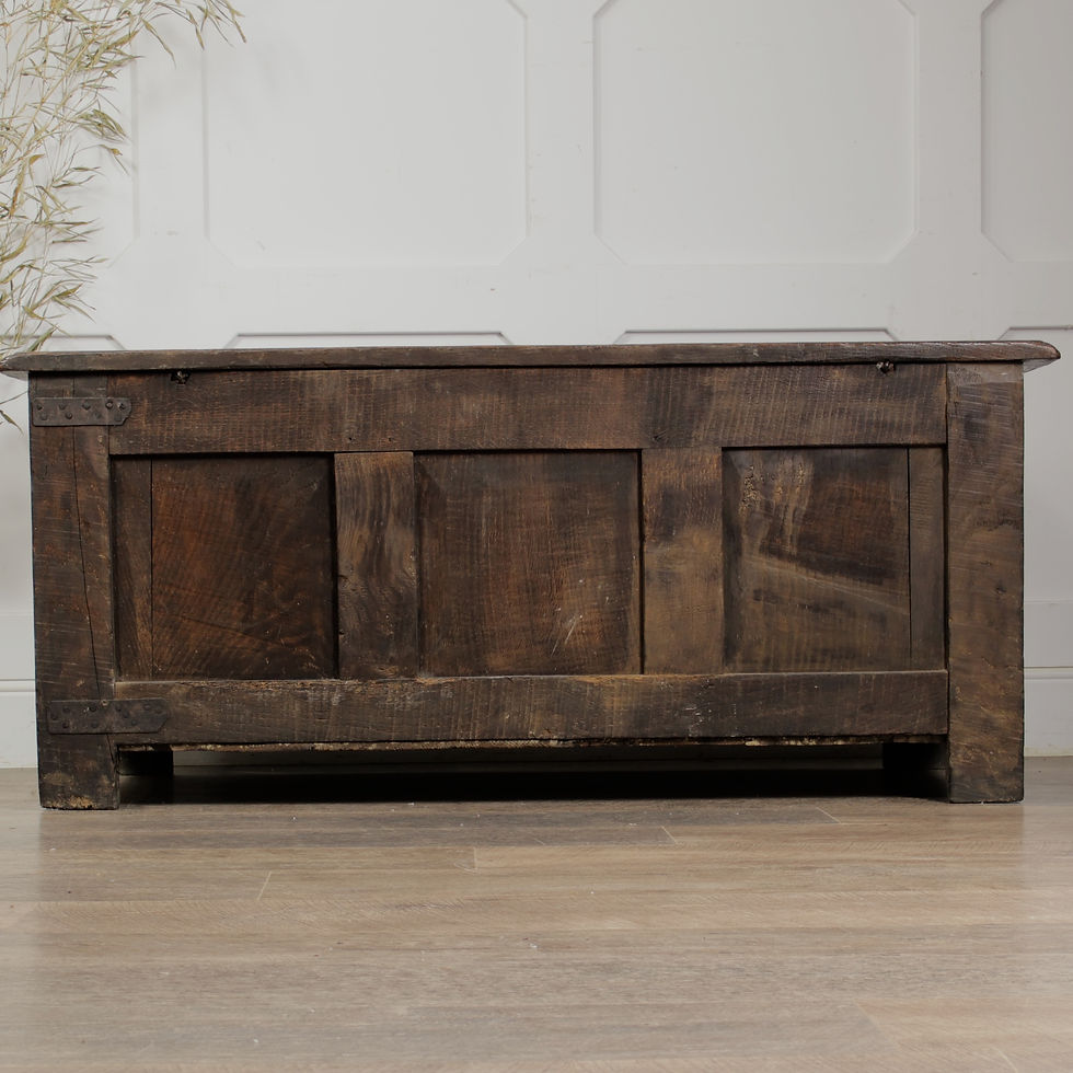 Thumbnail: Dated 1690 Oak Panelled Chest