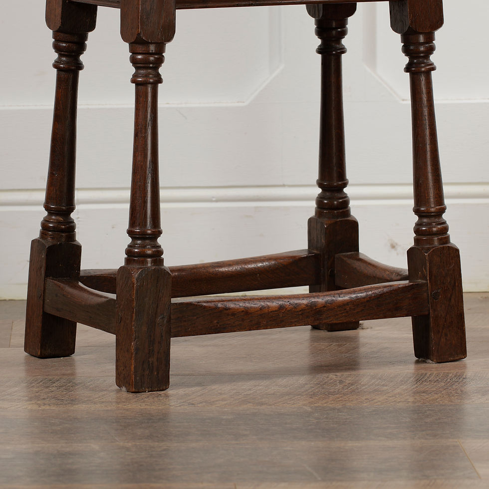 Thumbnail: Victorian Jointed Oak Stool