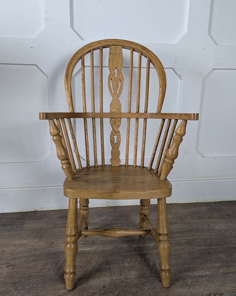 Thumbnail: Vintage Child’s Windsor Chair In Oak