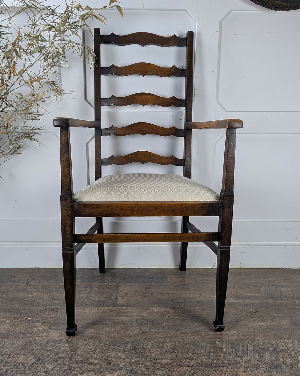 Thumbnail: Vintage Ladder-Back Armchair