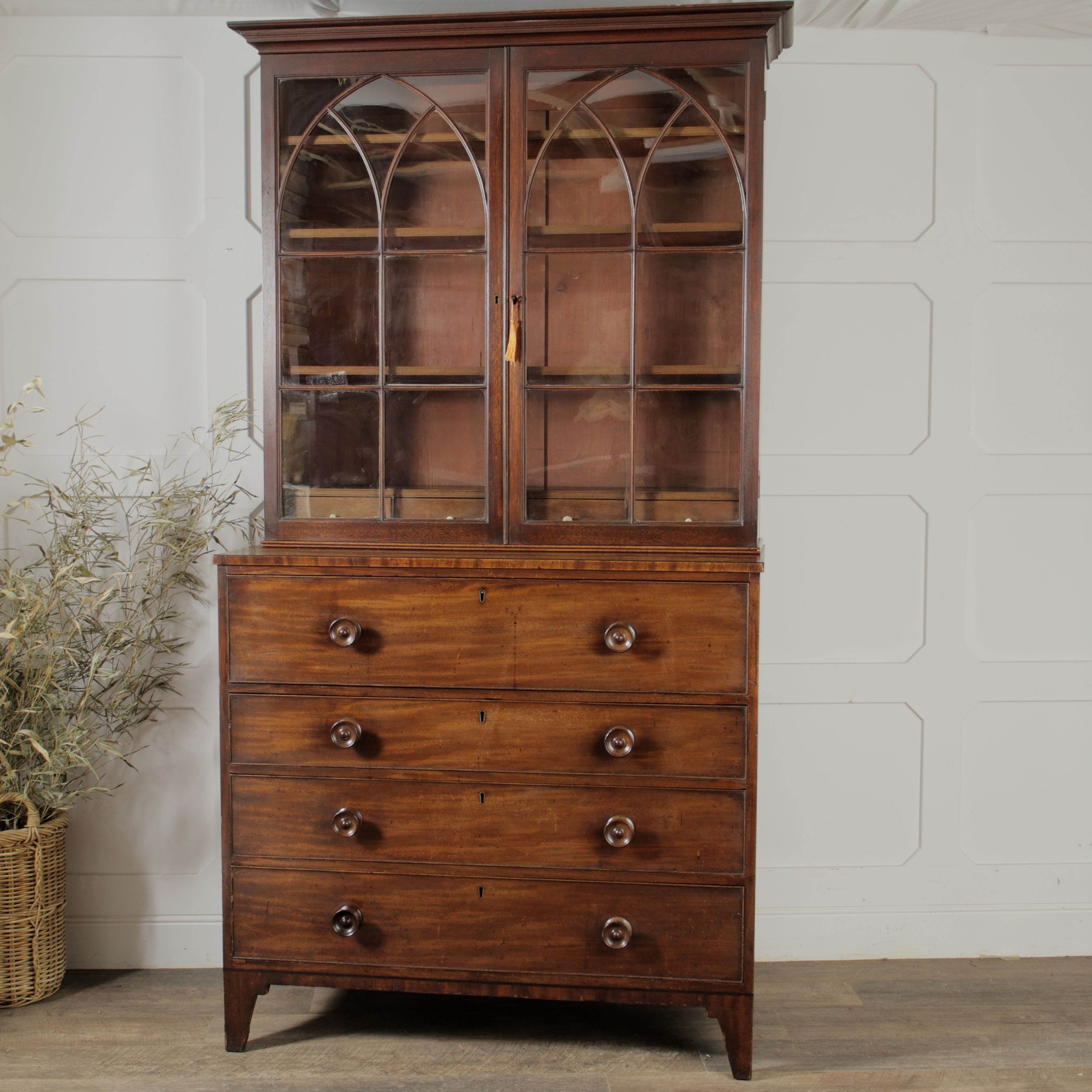 Early To Mid-19th-Century Secretaire Bookcase