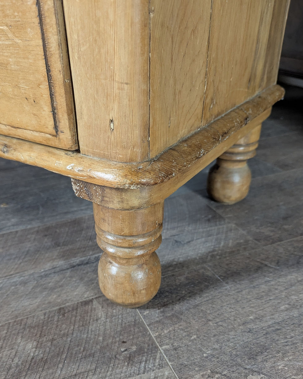 Thumbnail: Continental 19th Century Stripped Pine Chest Of Drawers