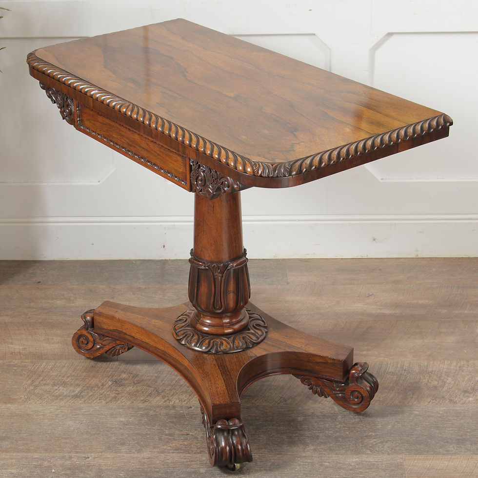 Thumbnail: William IV Rosewood Card Table
