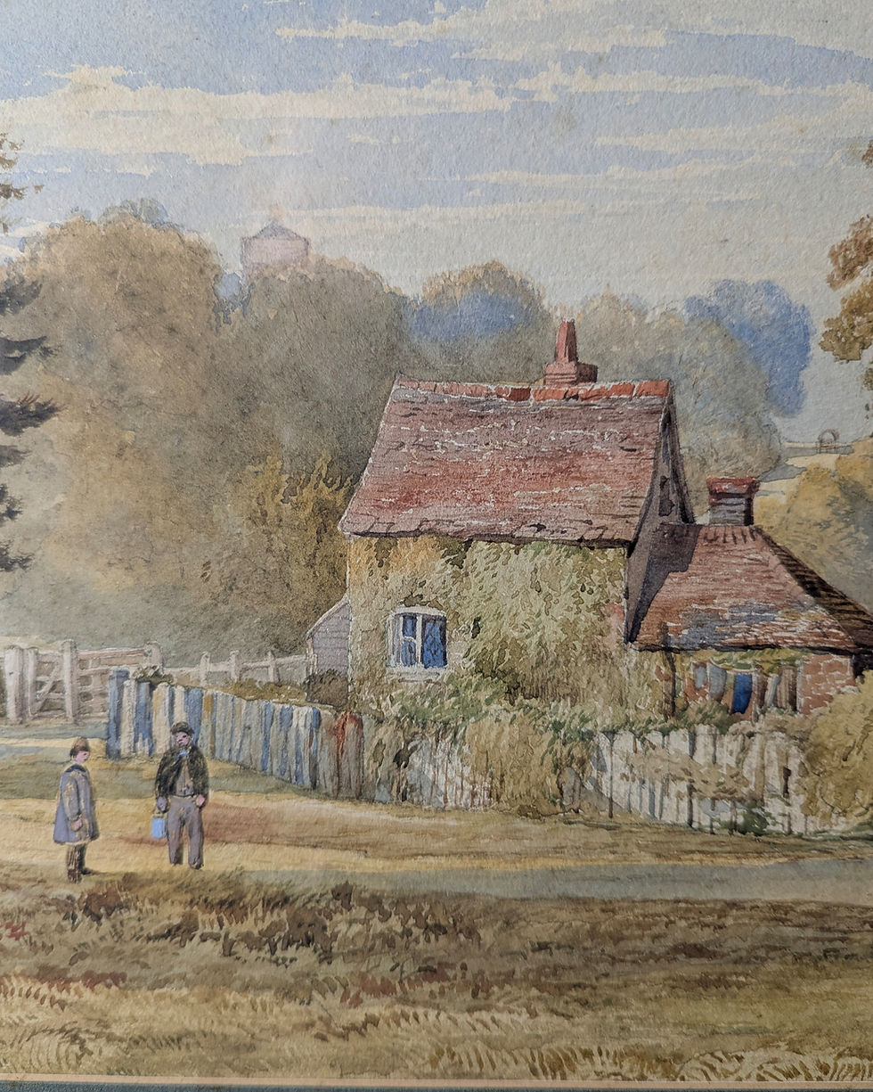 Thumbnail: Pair Of Country Watercolours – Robert A. Nottingham (1879)