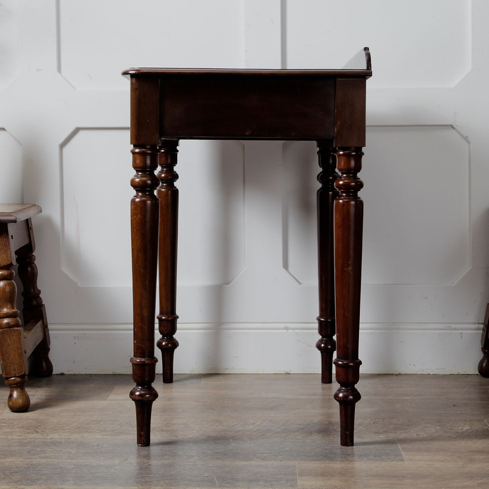 Thumbnail: Victorian Single-Drawer Mahogany Washstand / Desk